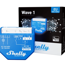Shelly Qubino Wave 1 - Micromódulo de contato seco Relé simples até 16A