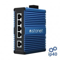 Stonet NIS3005 PRO Industrial Switch 5 portas Gigabit em trilho DIN