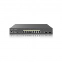 ENGENIUS ECS2510FP 8-port 2.5 Gigabit switch, 8 PoE+ 240 W with 2 SFP+ 10 GB slots. Manageable Layer 2 and Control in CLOUD