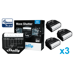 Pack 3xShelly-Qubino Wave Shutter