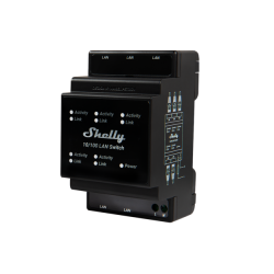 Shelly LAN Switch - Fast Ethernet DIN Rail Switch 5 portas