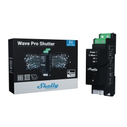 Shelly Qubino Wave Pro Shutter - Modulo Carril DIN Persianas Z-Wave 800 con medidor de consumo