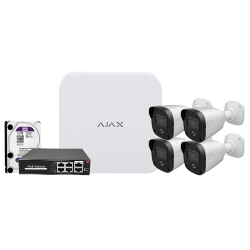 Kit de videovigilancia Ajax NVRKIT108B-4