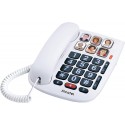 TMAX10 FR WHT telefone com fios para idosos