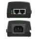 ByDom Inyector PoE 2 puertos Gigabit POE30Gv2 hasta 30 W, 802.3 af/at, DC output: 48V/0.625A