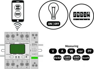 QUBINO Smart Meter medidor de consumo electrico wifi z-wave carril din